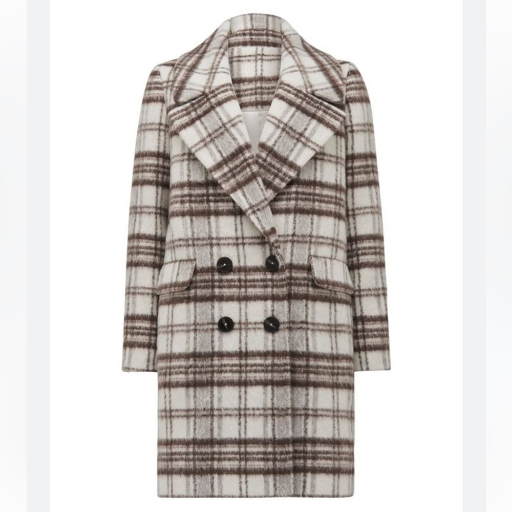 Ever New Mellisa Check wool Coat